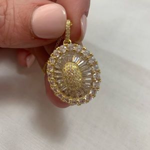 NWT JTV BELLA LUCE 5.83CTW ETERNO YELLOW PENDANT WITH CHAIN (4.45CTW DEW)